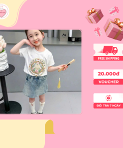 Quần shorts jeans cá tính cho bé gái