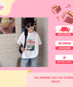 Áo Phông Kid Vai Chờm In Ngực
