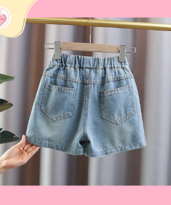 Quần shorts jeans cá tính cho bé gái