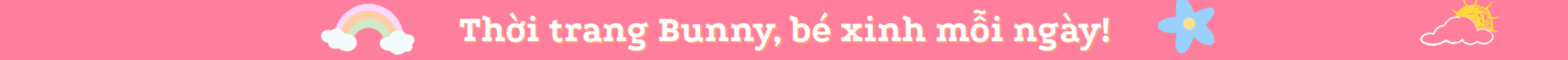 Banner ngang bunny kids